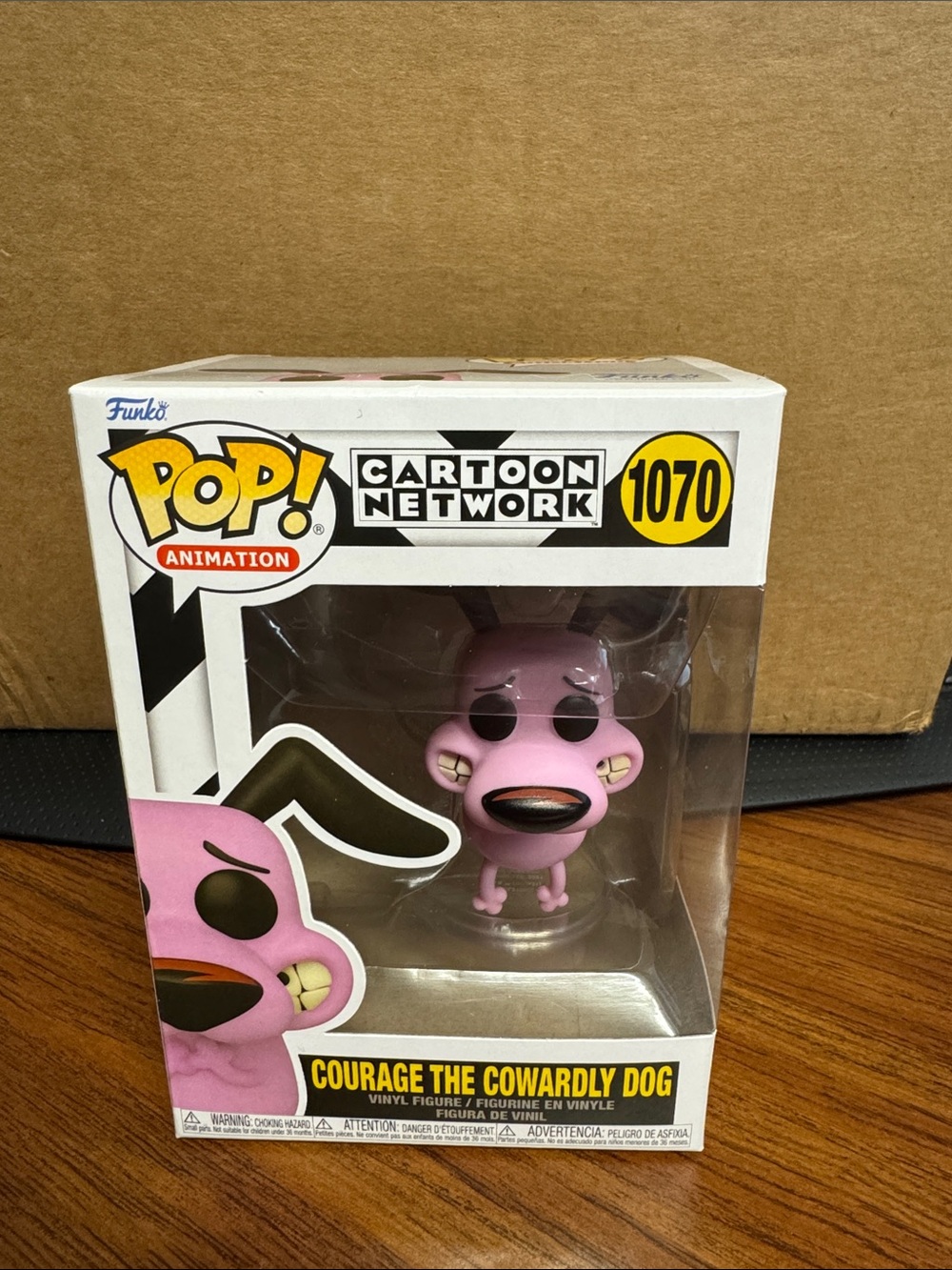 Funko Pop! Courage the Cowardly Dog Pink Vinyl Figure #1070